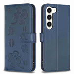 Custodia per telefono in pelle goffrata a quattro foglie, For Samsung Galaxy S24 5G, For Samsung Galaxy A15, For Samsung Galaxy A05, For Samsung Galaxy A05s