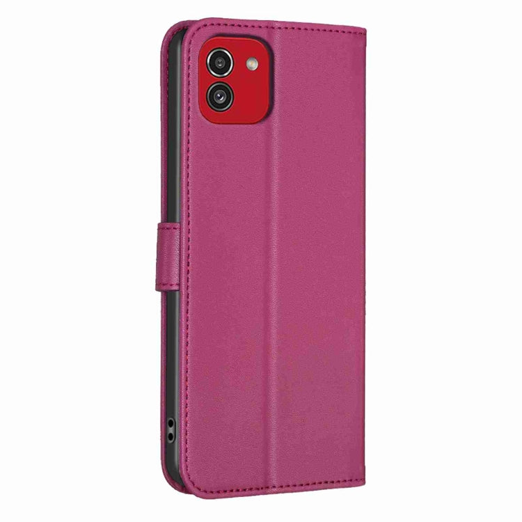 Custodia per telefono in pelle goffrata a quattro foglie, For Samsung Galaxy A03 166mm, For Samsung Galaxy S22 Ultra 5G, For Samsung Galaxy S22+ 5G, For Samsung Galaxy S22 5G