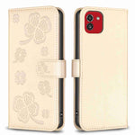 Custodia per telefono in pelle goffrata a quattro foglie, For Samsung Galaxy A03 166mm, For Samsung Galaxy S22 Ultra 5G, For Samsung Galaxy S22+ 5G, For Samsung Galaxy S22 5G