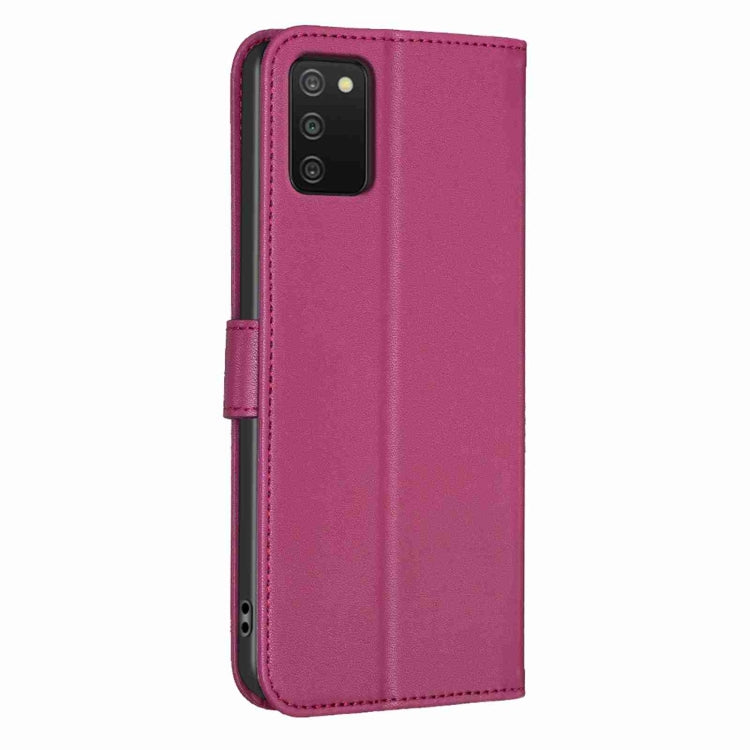 Custodia per telefono in pelle goffrata a quattro foglie, For Samsung Galaxy A03s / A02s, For Samsung Galaxy A41, For Samsung Galaxy A22 4G, For Samsung Galaxy A22 5G