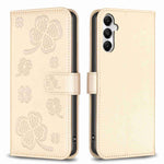 Custodia per telefono in pelle goffrata a quattro foglie, For Samsung Galaxy S24 5G, For Samsung Galaxy A15, For Samsung Galaxy A05, For Samsung Galaxy A05s