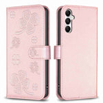 Custodia per telefono in pelle goffrata a quattro foglie, For Samsung Galaxy S24 5G, For Samsung Galaxy A15, For Samsung Galaxy A05, For Samsung Galaxy A05s
