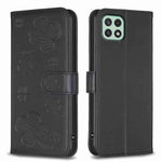 Custodia per telefono in pelle goffrata a quattro foglie, For Samsung Galaxy A03s / A02s, For Samsung Galaxy A41, For Samsung Galaxy A22 4G, For Samsung Galaxy A22 5G