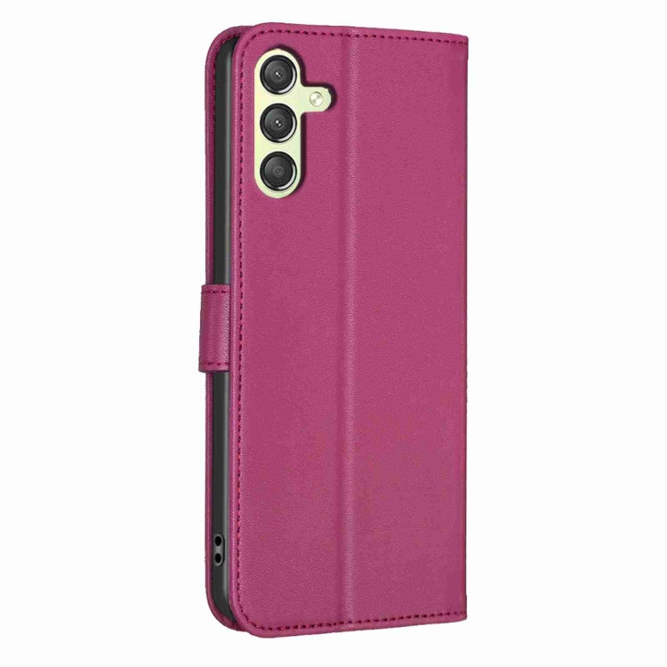 Custodia per telefono in pelle goffrata a quattro foglie, For Samsung Galaxy A25 5G, For Samsung Galaxy S23 FE 5G, For Samsung Galaxy A24 4G, For Samsung Galaxy A14