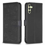 Custodia per telefono in pelle goffrata a quattro foglie, For Samsung Galaxy A25 5G, For Samsung Galaxy S23 FE 5G, For Samsung Galaxy A24 4G, For Samsung Galaxy A14
