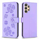 Custodia per telefono in pelle goffrata a quattro foglie, For Samsung Galaxy A13 / A04 4G, For Samsung Galaxy S20 FE, For Samsung Galaxy A73 5G, For Samsung Galaxy A33