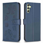 Custodia per telefono in pelle goffrata a quattro foglie, For Samsung Galaxy A34 5G, For Samsung Galaxy A54 5G, For Samsung Galaxy S23 Ultra 5G, For Samsung Galaxy S23 5G