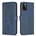 Custodia per telefono in pelle goffrata a quattro foglie, For Samsung Galaxy A03s / A02s, For Samsung Galaxy A41, For Samsung Galaxy A22 4G, For Samsung Galaxy A22 5G