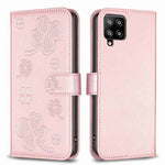 Custodia per telefono in pelle goffrata a quattro foglie, For Samsung Galaxy S21 Ultra 5G, For Samsung Galaxy A12, For Samsung Galaxy A42 5G, For Samsung Galaxy A31