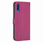 Custodia per telefono in pelle goffrata a quattro foglie, For Samsung Galaxy A50, For Samsung Galaxy S10+, For Samsung Galaxy S10, For Samsung Galaxy S9+