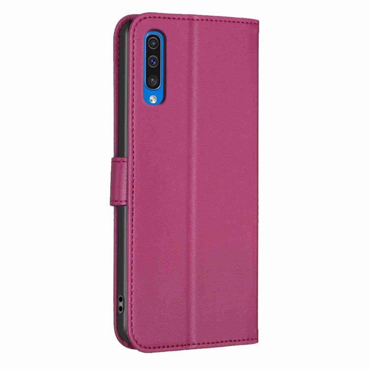 Custodia per telefono in pelle goffrata a quattro foglie, For Samsung Galaxy A50, For Samsung Galaxy S10+, For Samsung Galaxy S10, For Samsung Galaxy S9+