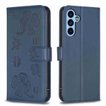 Custodia per telefono in pelle goffrata a quattro foglie, For Samsung Galaxy A34 5G, For Samsung Galaxy A54 5G, For Samsung Galaxy S23 Ultra 5G, For Samsung Galaxy S23 5G
