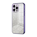 Custodia per telefono elettrolitica in polvere glitterata sfumata, For iPhone 15 Pro Max, For iPhone 15 Pro, For iPhone 15 Plus