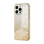 Custodia per telefono elettrolitica in polvere glitterata sfumata, For iPhone 15 Pro Max, For iPhone 15 Pro, For iPhone 15 Plus