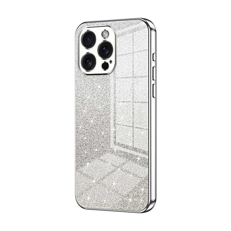 Custodia per telefono elettrolitica in polvere glitterata sfumata, For iPhone 15 Pro Max, For iPhone 15 Pro, For iPhone 15 Plus