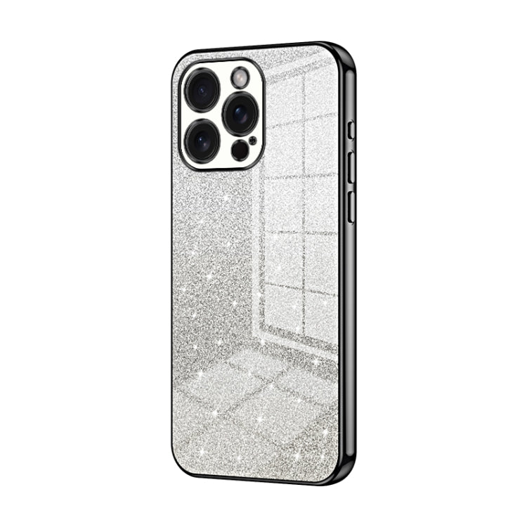 Custodia per telefono elettrolitica in polvere glitterata sfumata, For iPhone 15 Pro Max, For iPhone 15 Pro, For iPhone 15 Plus