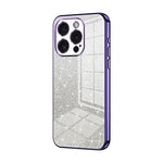 Custodia per telefono elettrolitica in polvere glitterata sfumata, For iPhone 15 Pro Max, For iPhone 15 Pro, For iPhone 15 Plus