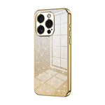 Custodia per telefono elettrolitica in polvere glitterata sfumata, For iPhone 15 Pro Max, For iPhone 15 Pro, For iPhone 15 Plus