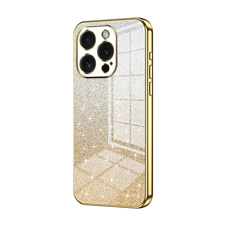 Custodia per telefono elettrolitica in polvere glitterata sfumata, For iPhone 15 Pro Max, For iPhone 15 Pro, For iPhone 15 Plus