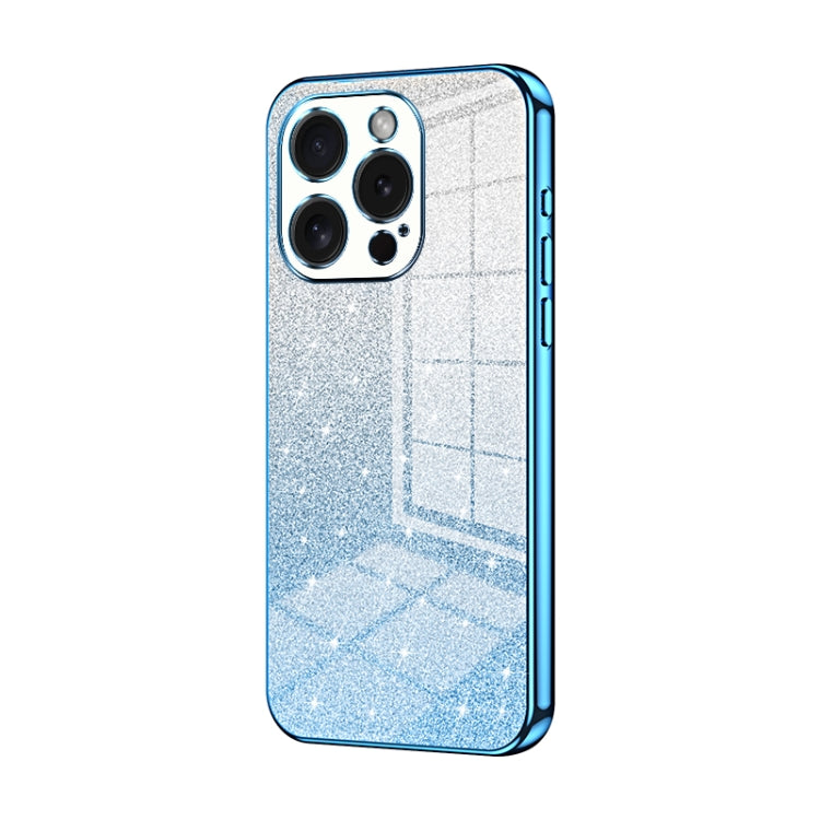 Custodia per telefono elettrolitica in polvere glitterata sfumata, For iPhone 15 Pro Max, For iPhone 15 Pro, For iPhone 15 Plus