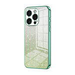 Custodia per telefono elettrolitica in polvere glitterata sfumata, For iPhone 15 Pro Max, For iPhone 15 Pro, For iPhone 15 Plus