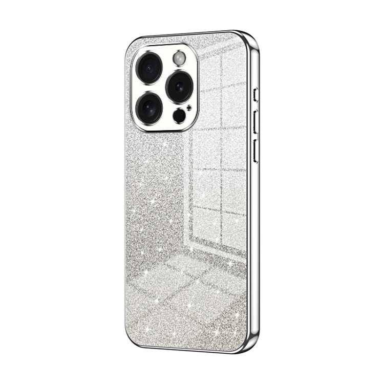 Custodia per telefono elettrolitica in polvere glitterata sfumata, For iPhone 15 Pro Max, For iPhone 15 Pro, For iPhone 15 Plus