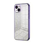 Custodia per telefono elettrolitica in polvere glitterata sfumata, For iPhone 15 Pro Max, For iPhone 15 Pro, For iPhone 15 Plus