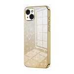 Custodia per telefono elettrolitica in polvere glitterata sfumata, For iPhone 15 Pro Max, For iPhone 15 Pro, For iPhone 15 Plus