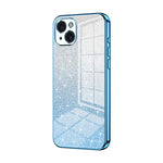 Custodia per telefono elettrolitica in polvere glitterata sfumata, For iPhone 15 Pro Max, For iPhone 15 Pro, For iPhone 15 Plus
