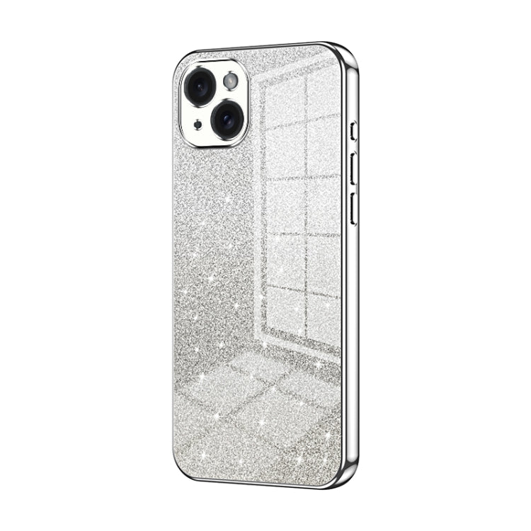 Custodia per telefono elettrolitica in polvere glitterata sfumata, For iPhone 15 Pro Max, For iPhone 15 Pro, For iPhone 15 Plus