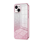 Custodia per telefono elettrolitica in polvere glitterata sfumata, For iPhone 15, For iPhone 14 Plus, For iPhone 14