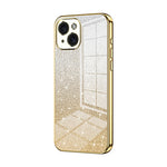 Custodia per telefono elettrolitica in polvere glitterata sfumata, For iPhone 15, For iPhone 14 Plus, For iPhone 14