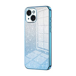 Custodia per telefono elettrolitica in polvere glitterata sfumata, For iPhone 15, For iPhone 14 Plus, For iPhone 14