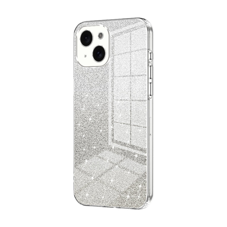 Custodia per telefono elettrolitica in polvere glitterata sfumata, For iPhone 15, For iPhone 14 Plus, For iPhone 14