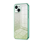 Custodia per telefono elettrolitica in polvere glitterata sfumata, For iPhone 15, For iPhone 14 Plus, For iPhone 14