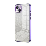 Custodia per telefono elettrolitica in polvere glitterata sfumata, For iPhone 15, For iPhone 14 Plus, For iPhone 14