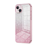 Custodia per telefono elettrolitica in polvere glitterata sfumata, For iPhone 15, For iPhone 14 Plus, For iPhone 14