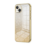 Custodia per telefono elettrolitica in polvere glitterata sfumata, For iPhone 15, For iPhone 14 Plus, For iPhone 14