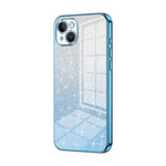 Custodia per telefono elettrolitica in polvere glitterata sfumata, For iPhone 15, For iPhone 14 Plus, For iPhone 14