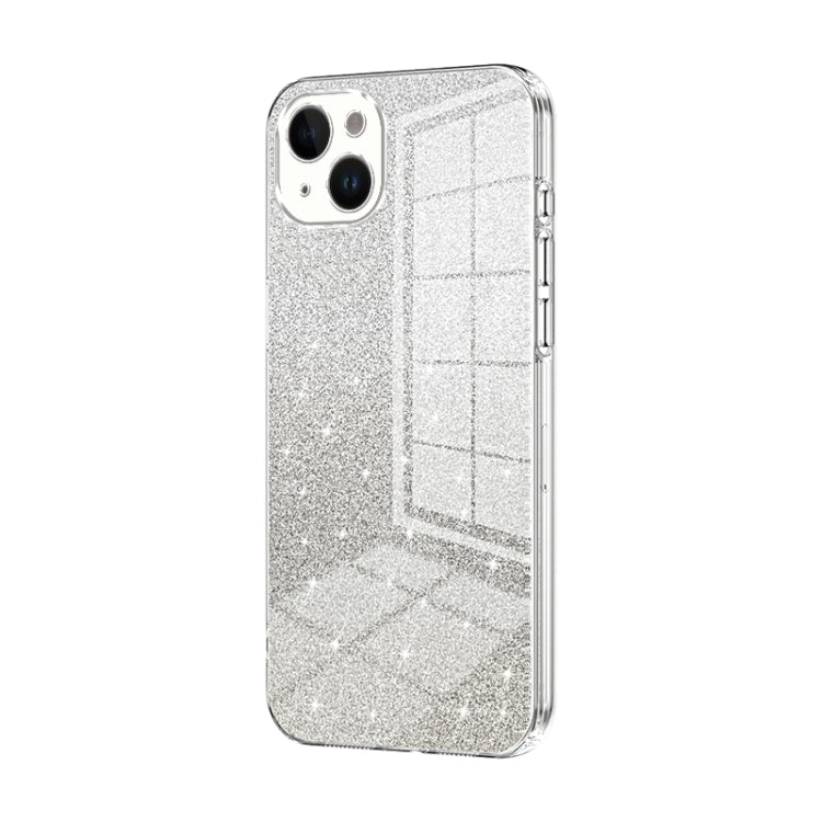 Custodia per telefono elettrolitica in polvere glitterata sfumata, For iPhone 15, For iPhone 14 Plus, For iPhone 14