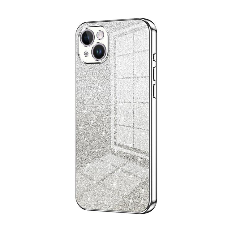 Custodia per telefono elettrolitica in polvere glitterata sfumata, For iPhone 15, For iPhone 14 Plus, For iPhone 14