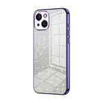 Custodia per telefono elettrolitica in polvere glitterata sfumata, For iPhone 15, For iPhone 14 Plus, For iPhone 14