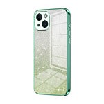 Custodia per telefono elettrolitica in polvere glitterata sfumata, For iPhone 15, For iPhone 14 Plus, For iPhone 14