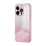 Custodia per telefono elettrolitica in polvere glitterata sfumata, For iPhone 14 Pro, For iPhone 14 Pro Max, For iPhone SE 2022 / 2020 / 8 / 7