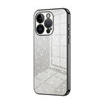 Custodia per telefono elettrolitica in polvere glitterata sfumata, For iPhone 14 Pro, For iPhone 14 Pro Max, For iPhone SE 2022 / 2020 / 8 / 7