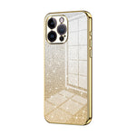 Custodia per telefono elettrolitica in polvere glitterata sfumata, For iPhone 14 Pro, For iPhone 14 Pro Max, For iPhone SE 2022 / 2020 / 8 / 7