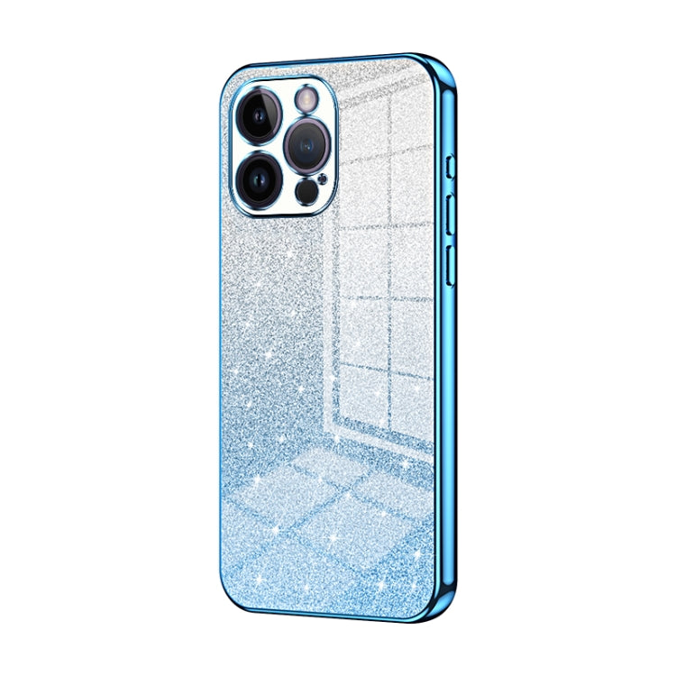 Custodia per telefono elettrolitica in polvere glitterata sfumata, For iPhone 14 Pro, For iPhone 14 Pro Max, For iPhone SE 2022 / 2020 / 8 / 7