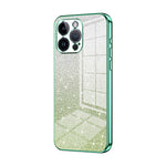 Custodia per telefono elettrolitica in polvere glitterata sfumata, For iPhone 14 Pro, For iPhone 14 Pro Max, For iPhone SE 2022 / 2020 / 8 / 7