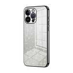 Custodia per telefono elettrolitica in polvere glitterata sfumata, For iPhone 14 Pro, For iPhone 14 Pro Max, For iPhone SE 2022 / 2020 / 8 / 7