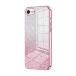 Custodia per telefono elettrolitica in polvere glitterata sfumata, For iPhone 14 Pro, For iPhone 14 Pro Max, For iPhone SE 2022 / 2020 / 8 / 7